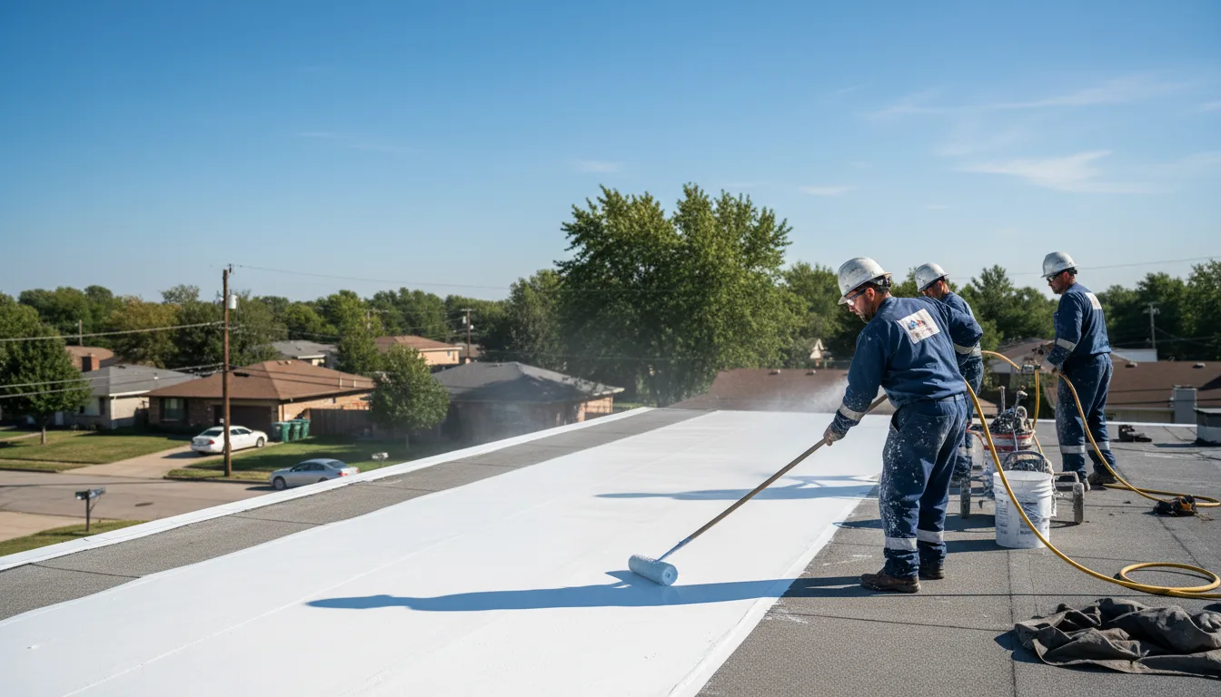 Commercial roof coating in Elk Mountain, WY near me